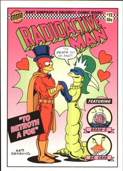 1993 SkyBox The Simpsons - Radioactive Man #R10 The Betroth A Foe Front