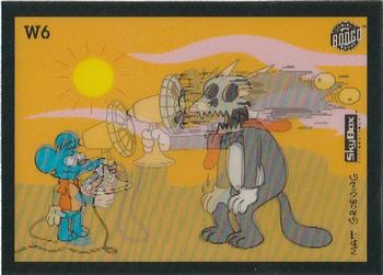 1993 SkyBox The Simpsons - Wiggle Cards #W6 Itchy & Scratchy Front