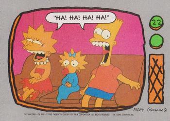 1990 Topps The Simpsons #22 Ha! Ha! Ha! Ha! Front