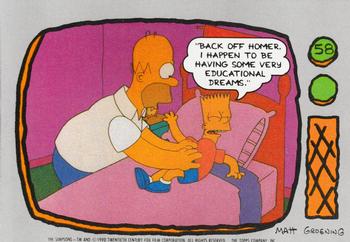1990 Topps The Simpsons #58 Back off Homer. I happen to be havi Front