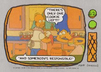 1990 Topps The Simpsons #62 There's only one cookie left!  And somebody's Front