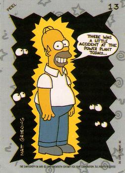 1990 Topps The Simpsons - Stickers #13 Homer Glowing Front
