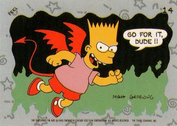 1990 Topps The Simpsons - Stickers #14 Evil Bart Front