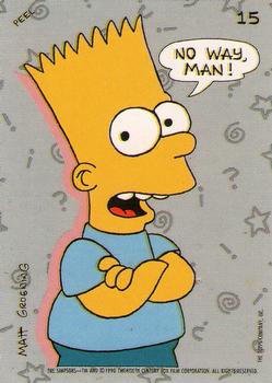1990 Topps The Simpsons - Stickers #15 Bart- No Way, Man! Front