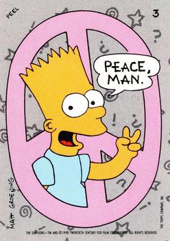 1990 Topps The Simpsons - Stickers #3 Peace, Man Front