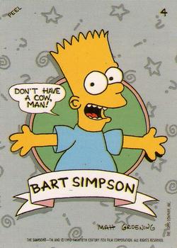 1990 Topps The Simpsons - Stickers #4 Bart Simpson Front