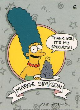 1990 Topps The Simpsons - Stickers #6 Marge Simpson Front