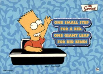 2002 Topps The Simpsons Bubble Gum & Stickers #26 One Small Step for a Kid, One Giant Leap for Kid Kind! Front