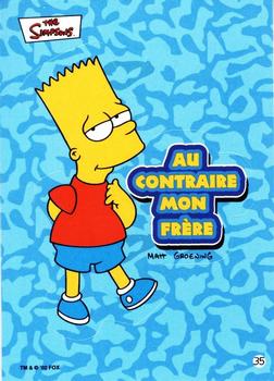 2002 Topps The Simpsons Bubble Gum & Stickers #35 Au Contraire Mon Frère Front