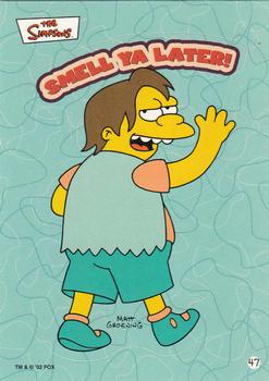 2002 Topps The Simpsons Bubble Gum & Stickers #47 Smell Ya Later! Front