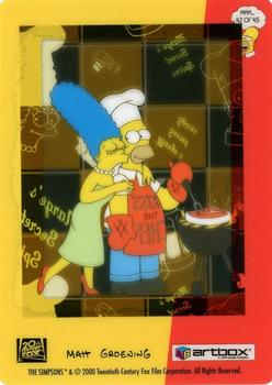 2000 ArtBox The Simpsons FilmCardz #42 Kiss the Chef Back