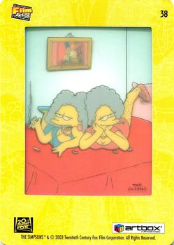 2003 ArtBox The Simpsons FilmCardz #38 Patty and Selma Back