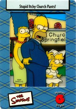 2003 ArtBox The Simpsons FilmCardz #6 Stupid Itchy Church Pants! Front
