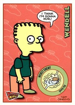 2001 Inkworks Simpsons Mania! #10 Wendell Front