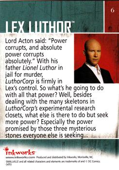 2005 Inkworks Smallville Season 4 #6 Lex Luthor Back