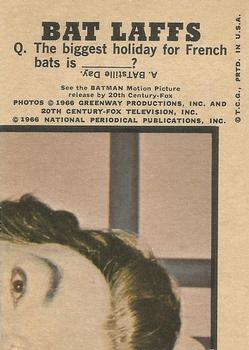1966 Topps Batman Bat Laffs #37 Aunt Harriett Back