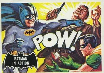 1966 Topps Batman (Black Bat Logo) #15 Batman in Action Front