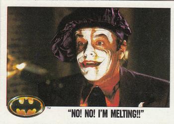 1989 Topps Batman #72 No! No! I'm Melting!! Front