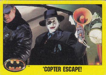 1989 Topps Batman #162 Copter Escape Front