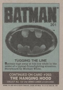 1989 Topps Batman #201 Tugging the Line Back