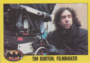 1989 Topps Batman #245 Tim Burton, Filmmaker Front