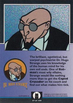 1993 Topps Batman: The Animated Series #27 Dr. Hugo Strange Back