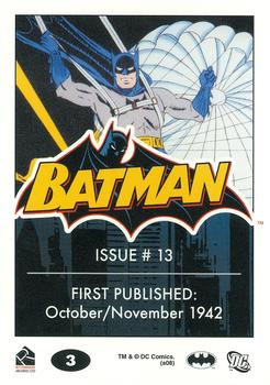 2008 Rittenhouse Batman Archives #3 Batman #13 Back