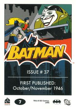 2008 Rittenhouse Batman Archives #7 Batman #37 Back
