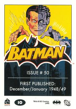 2008 Rittenhouse Batman Archives #10 Batman #50 Back