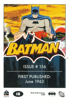 2008 Rittenhouse Batman Archives #18 Batman #156 Back