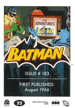 2008 Rittenhouse Batman Archives #22 Batman #183 Back
