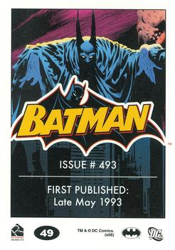 2008 Rittenhouse Batman Archives #49 Batman #493 Back
