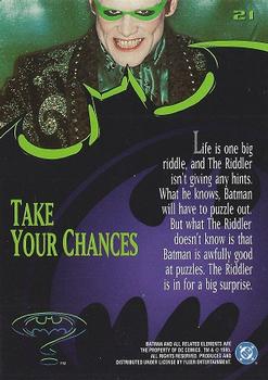 1995 Fleer Batman Forever #21 Take Your Chances Back