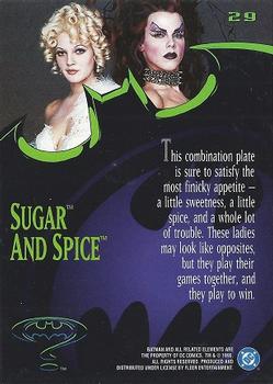 1995 Fleer Batman Forever #29 Sugar and Spice Back