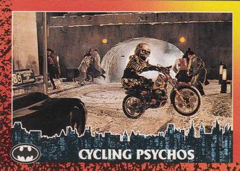 1992 Topps Batman Returns #18 Cycling Psychos Front