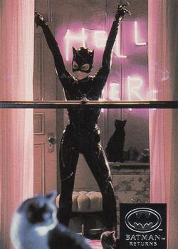1992 Stadium Club Batman Returns #13 Catwoman is brought to life by lovely Michell Front