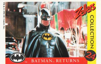 1992 Zellers Batman Returns #3 Batman assesses the situation at the Christmas Tree Front