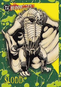 1993 SkyBox DC Comics Bloodlines #79 Slodd Front