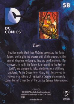 2012 Cryptozoic DC Comics: The New 52 #58 Vixen Back