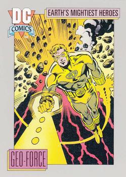 1992 Impel DC Comics Cosmic #52 Geo-Force Front