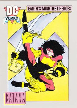 1992 Impel DC Cosmic #61 Katana Front