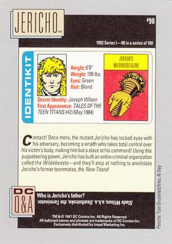 1992 Impel DC Comics Cosmic #98 Jericho Back