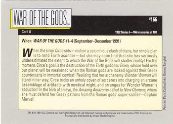 1992 Impel DC Comics Cosmic #166 War of the Gods Back