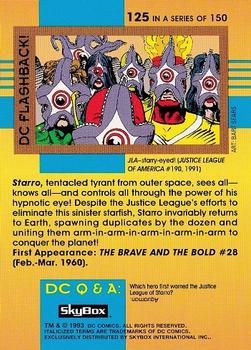 1993 SkyBox DC Cosmic Teams #125 Starro Back