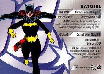 2007 Rittenhouse DC Legacy #5 Batgirl Back