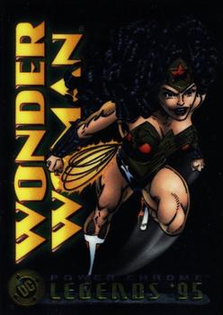 1995 SkyBox DC Power Chrome Legends '95 #2 Wonder Woman Front