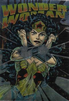 1995 SkyBox DC Power Chrome Legends '95 - Hard Hitters #H-3 Wonder Woman Front