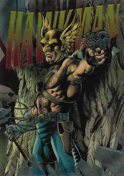 1995 SkyBox DC Power Chrome Legends '95 - Hard Hitters #H-15 Hawkman Front