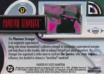 1994 SkyBox DC Master Series #57 Phantom Stranger Back