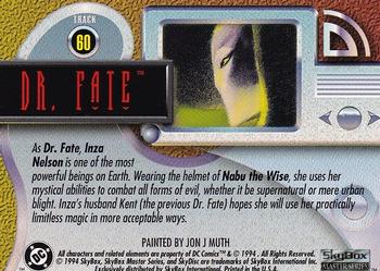 1994 SkyBox DC Master Series #60 Dr. Fate Back
